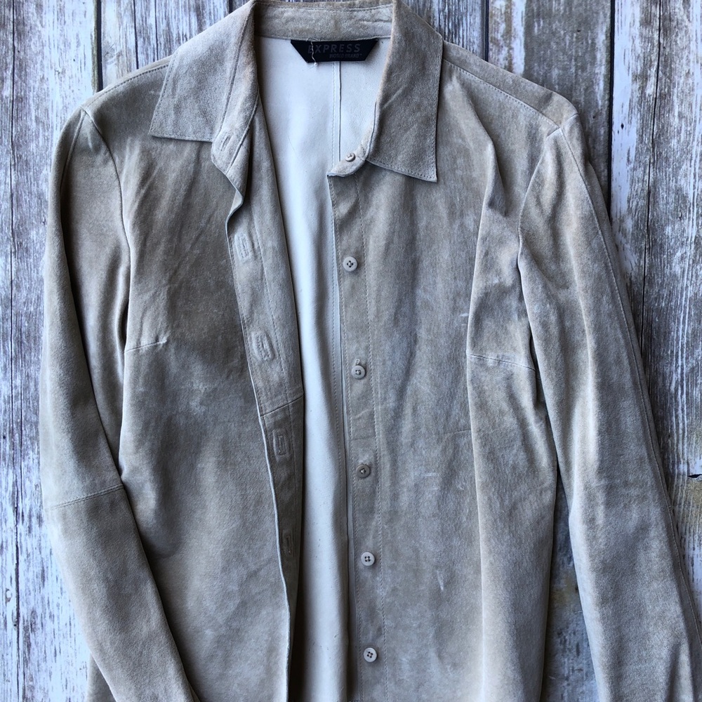 Tan Express Suede Leather Jacket